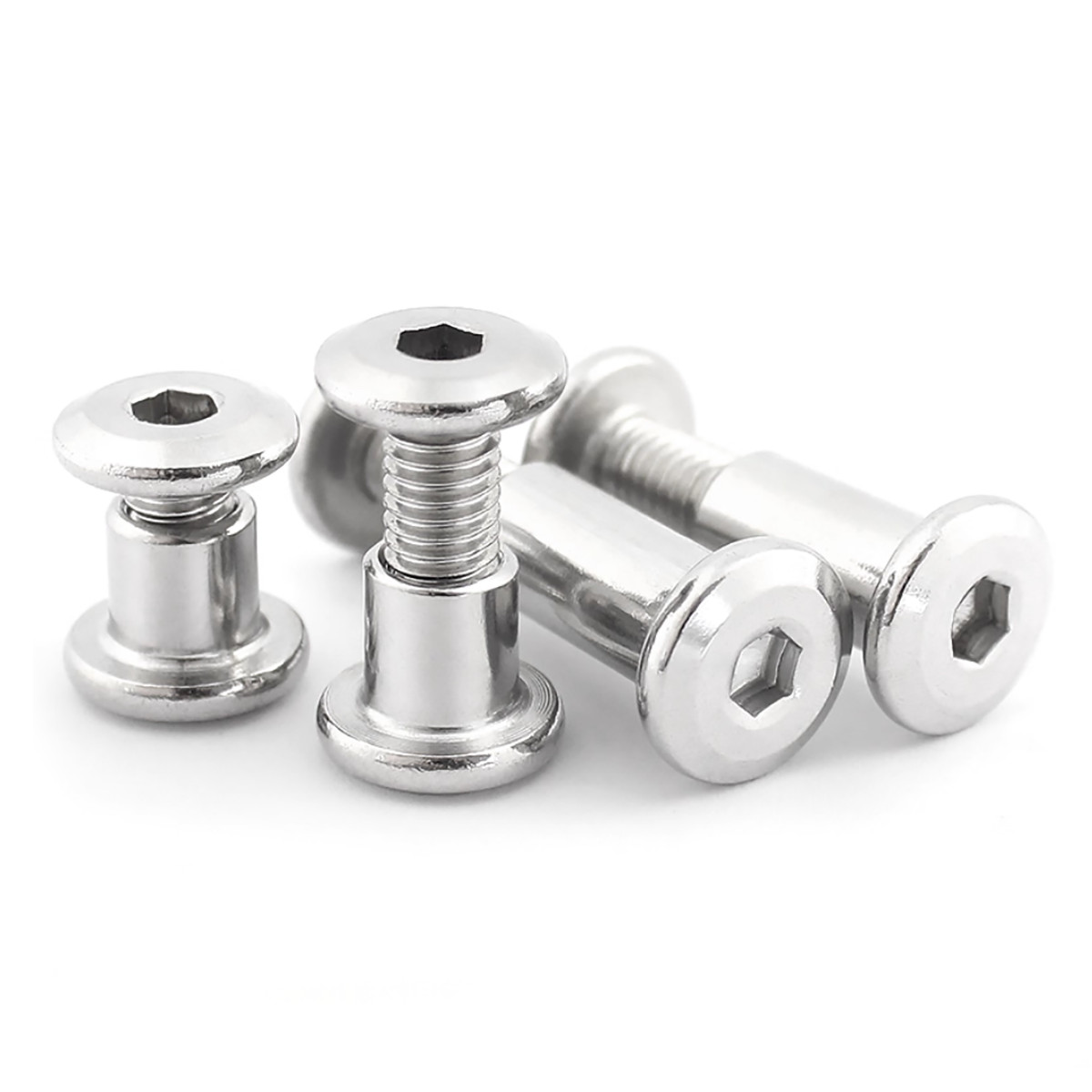 M2,3,4,5,6,8,10 Hex Socket Chicago Screws Sleeve Screw + Nut 304 Stainless Steel