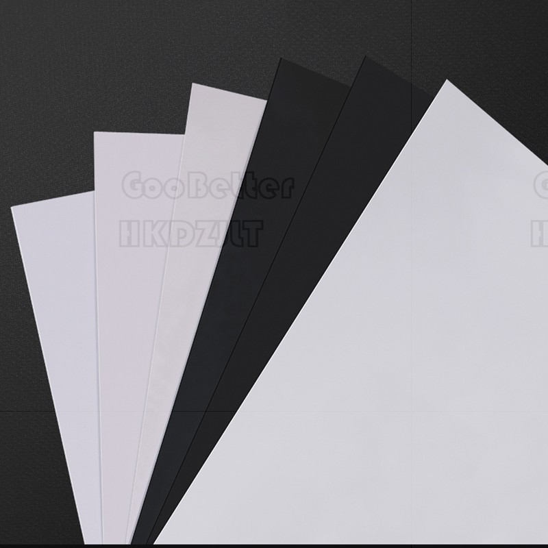PVC Plastic Sheet Thin Slice White Black Thick 0.2 mm 0.3 mm – 2 mm A3 A4 A5