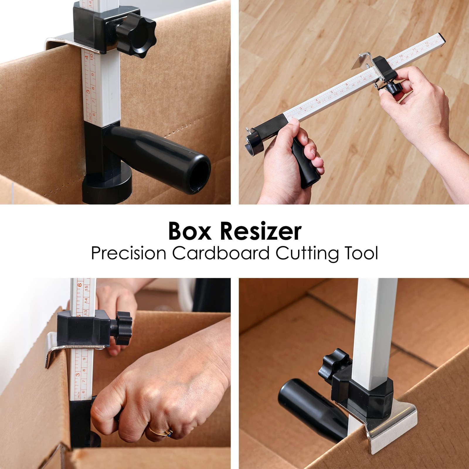 Resizer Tool with Scoring Wheel – Cardboard reducer to Customize Boxes – scor…