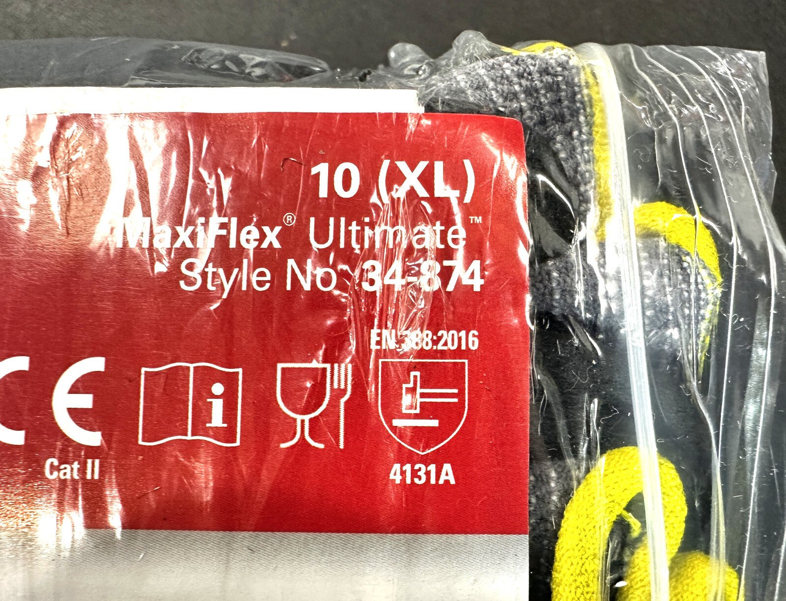 MaxiFlex 34-874 10-Pairs Ultimate Micro Foam Nitrile Grip Coated Protect Gloves
