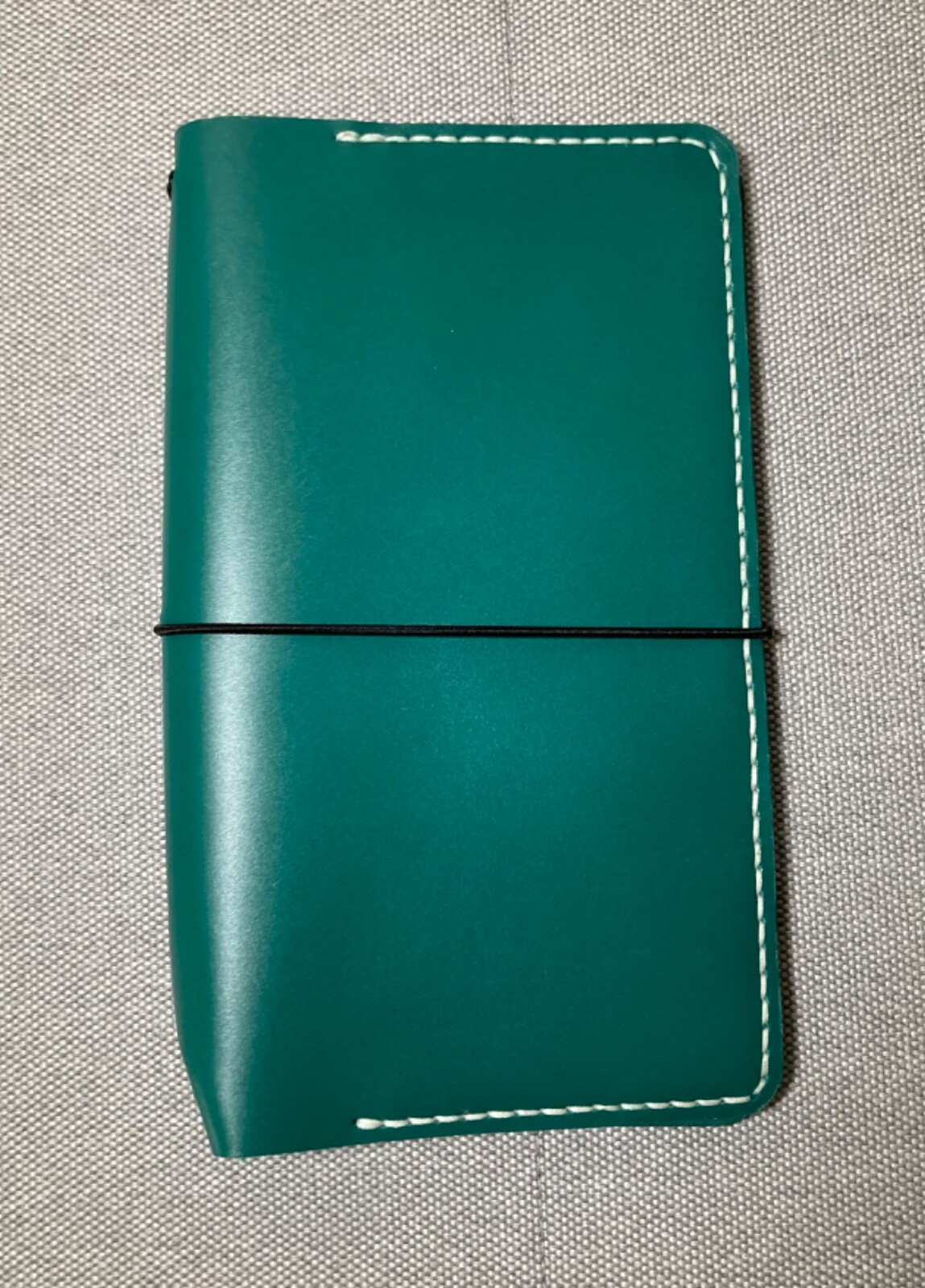 B6 Slim Leather Notebook Cover Handmade (Emerald Green) (BRAND NEW)