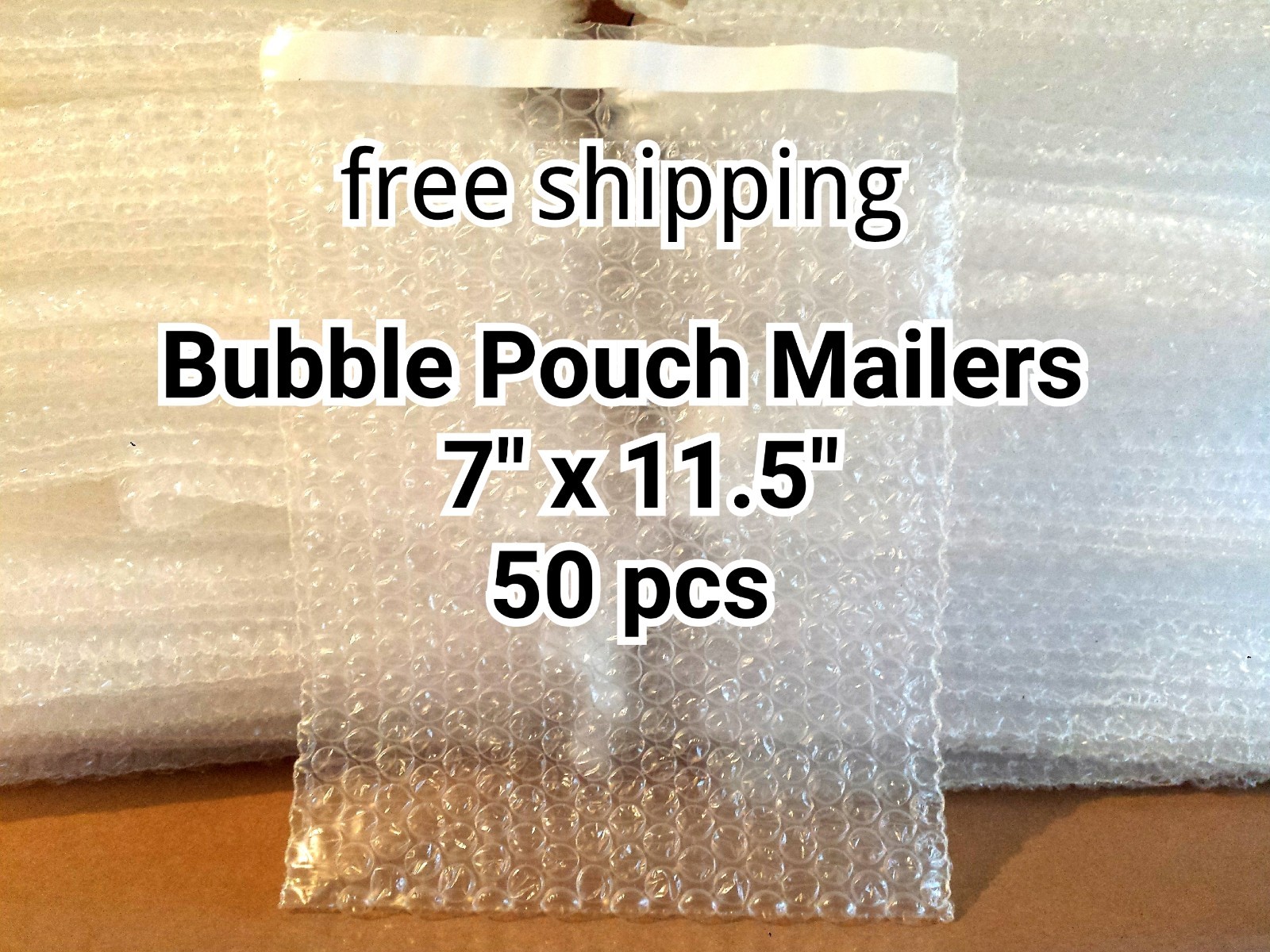50X 7″ x 11.5″ BUBBLE OUT BAGS POUCHES SELF SEAL MAILERS BAGS WRAP CLEAR
