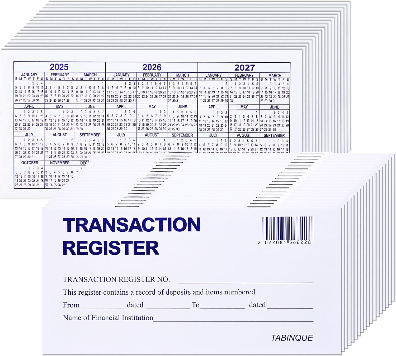 24 PCS Check Registers for Personal Checkbook – Easy-to-Read Record Keeping