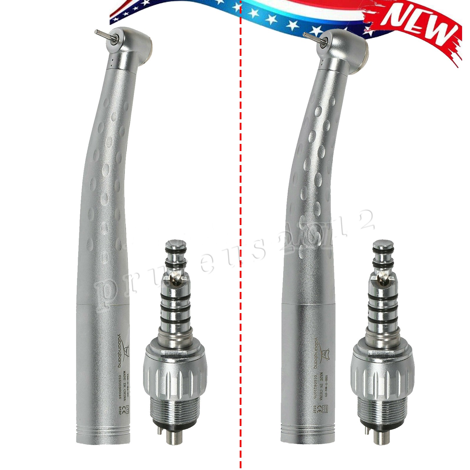 KAVO Style Dental High Speed Handpiece Turbine +4 Hole Quick Coupler 360° Swivel