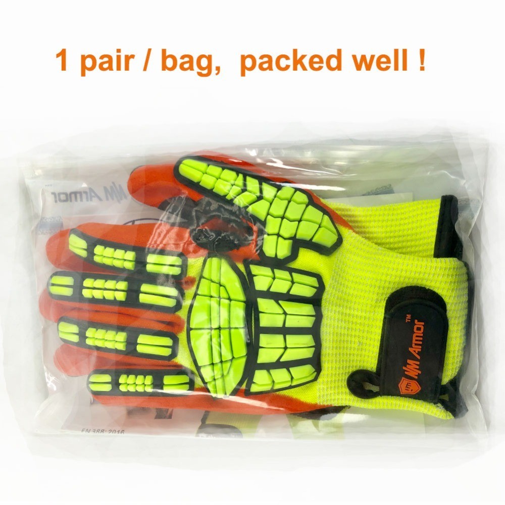 Anti Vibration Protective Work Gloves Cut Resistant High Quality with Oil-proof