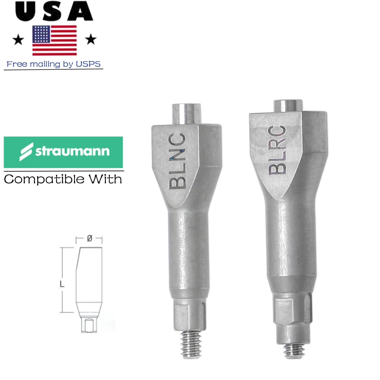 Implant NC/RC Closed Open Tray Impression Coping Healing Abutment for Straumann