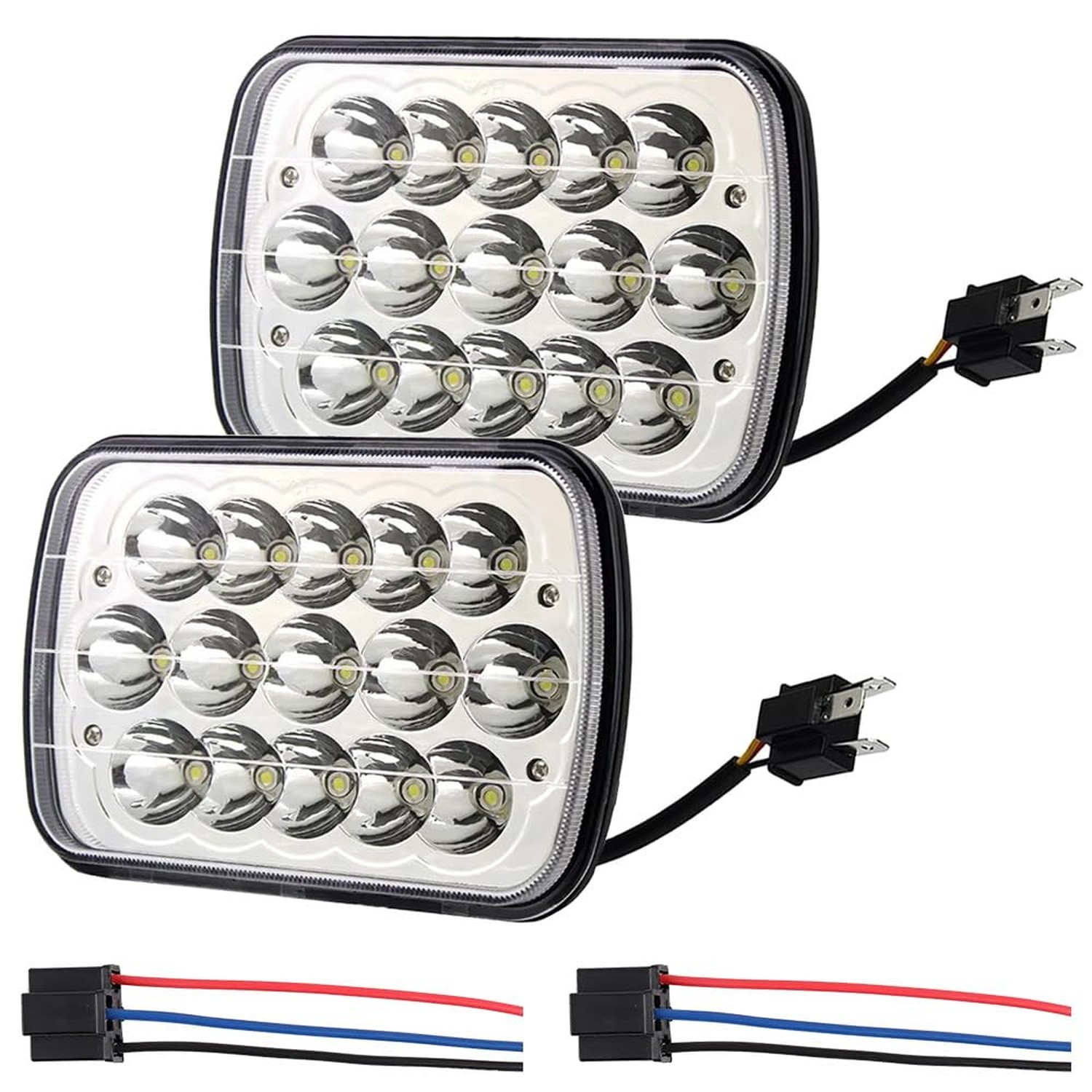 2PCS 5×7 Led Headlights Compatible With International 5900i 7300 7400 9200 94…