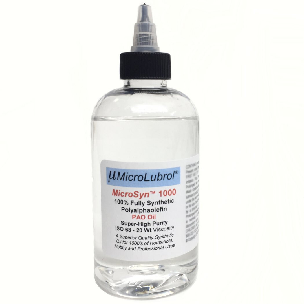 MicroSyn 1000 Ultra Pure 100% Fully Synthetic Polyalphaolefin PAO Oil Lubricant