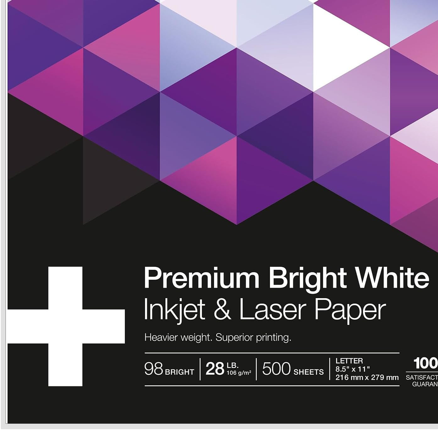 Staples Laser Paper 8.5 X 11 Inch 28 Lb 98 Bright High‑Quality Prints, 500 Sheet