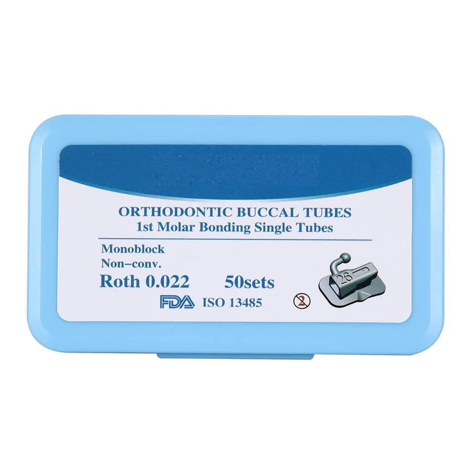 Dental Orthodontic 1st Molar Buccal Tubes Bondable Non-Conv Roth. 022