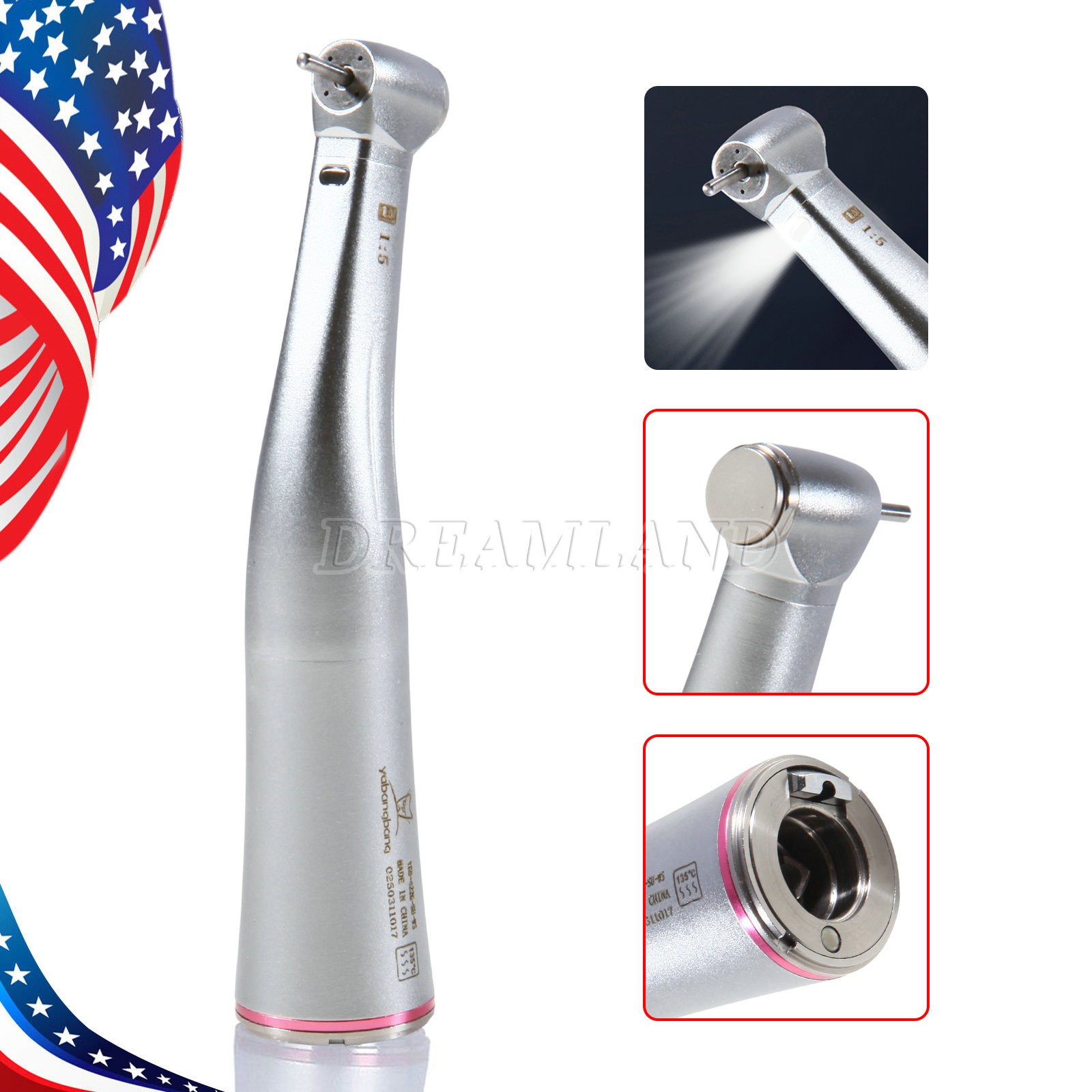 Dental Brushless LED Electric Micro Motor with Water/1:5/1:1 LED Handpiece UPS