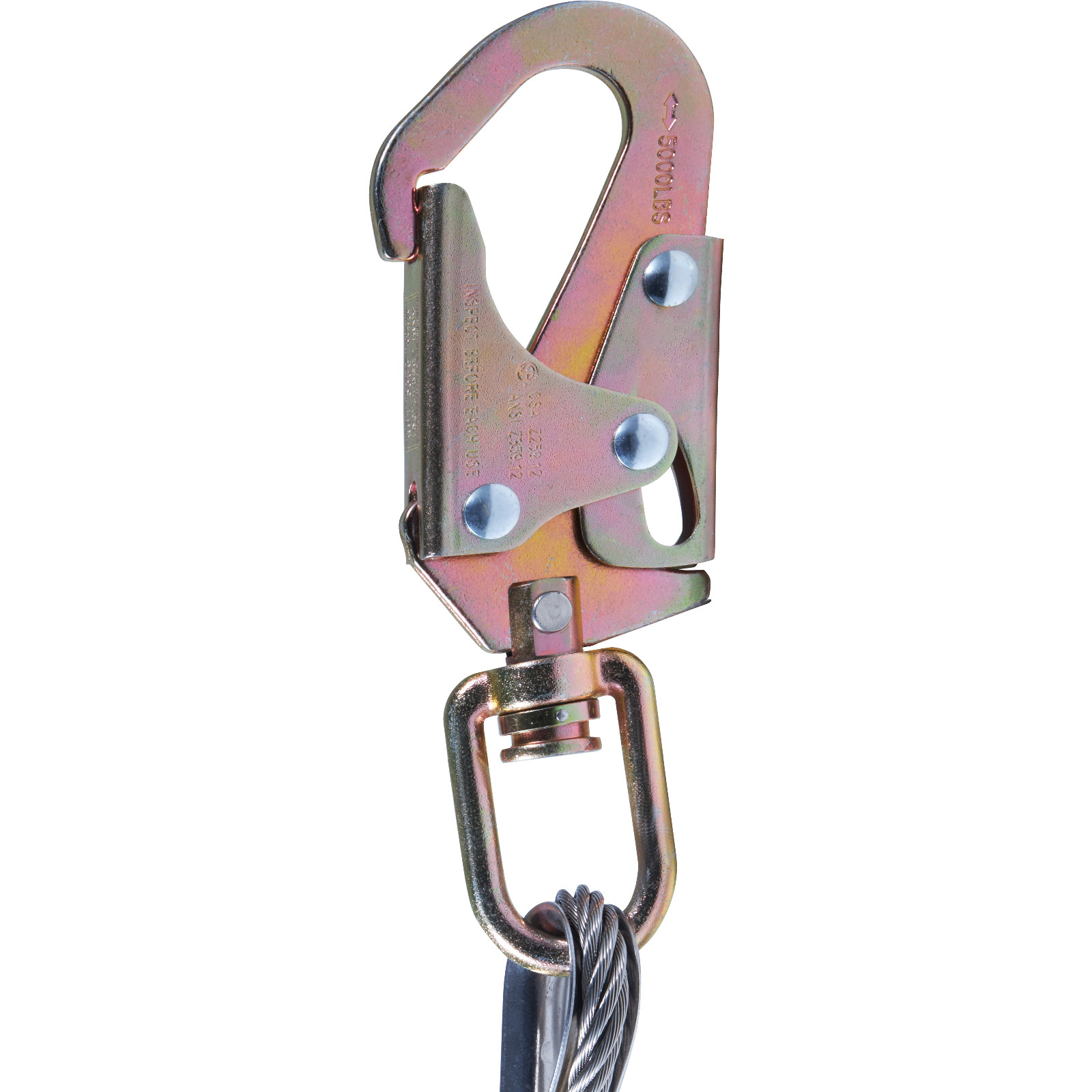 VEVOR Steel Core flipline 1/2″ x 12′ Arborist Flipline for Tree Climbing