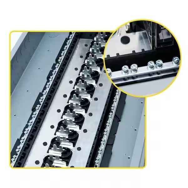 Homeline 200 Amp 30-Space 60-Circuit Main Breaker Plug-On Neutral with Cover