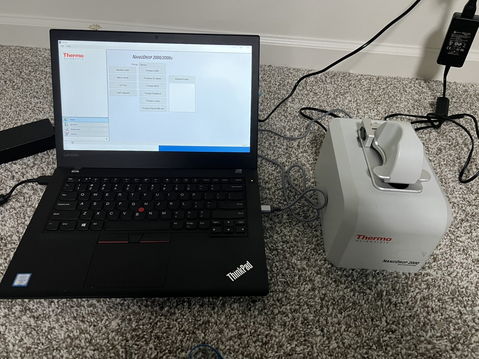 Refurbished NanoDrop 2000 Spectrophotometer with win10 Laptop 6-month warranty