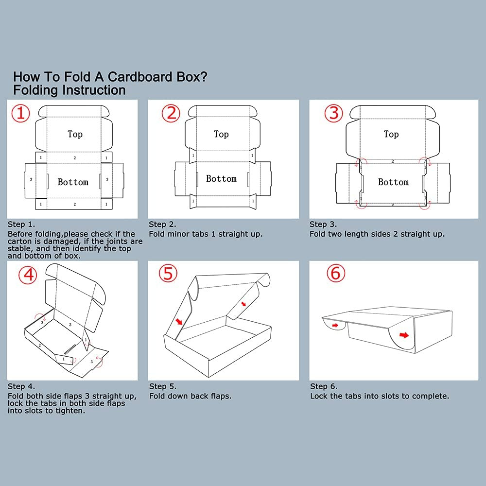 Shipping Boxes Sizes Inches Set 20,25,50 White Corrugated Cardboard Box Light