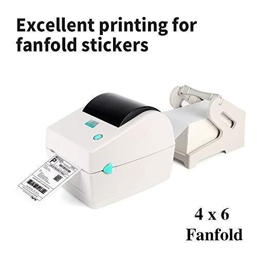 1000 4×6 Fanfold Thermal Labels Direct Shipping Label for Zebra Rollo Printers