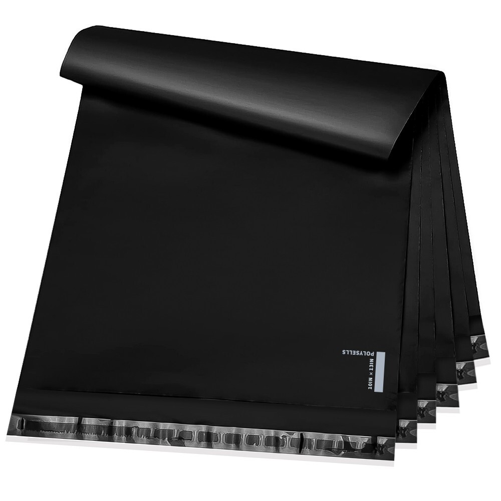 1000 10×13 Poly Mailers Envelopes Self Sealing Shipping Mailers Black POLYSELLS®