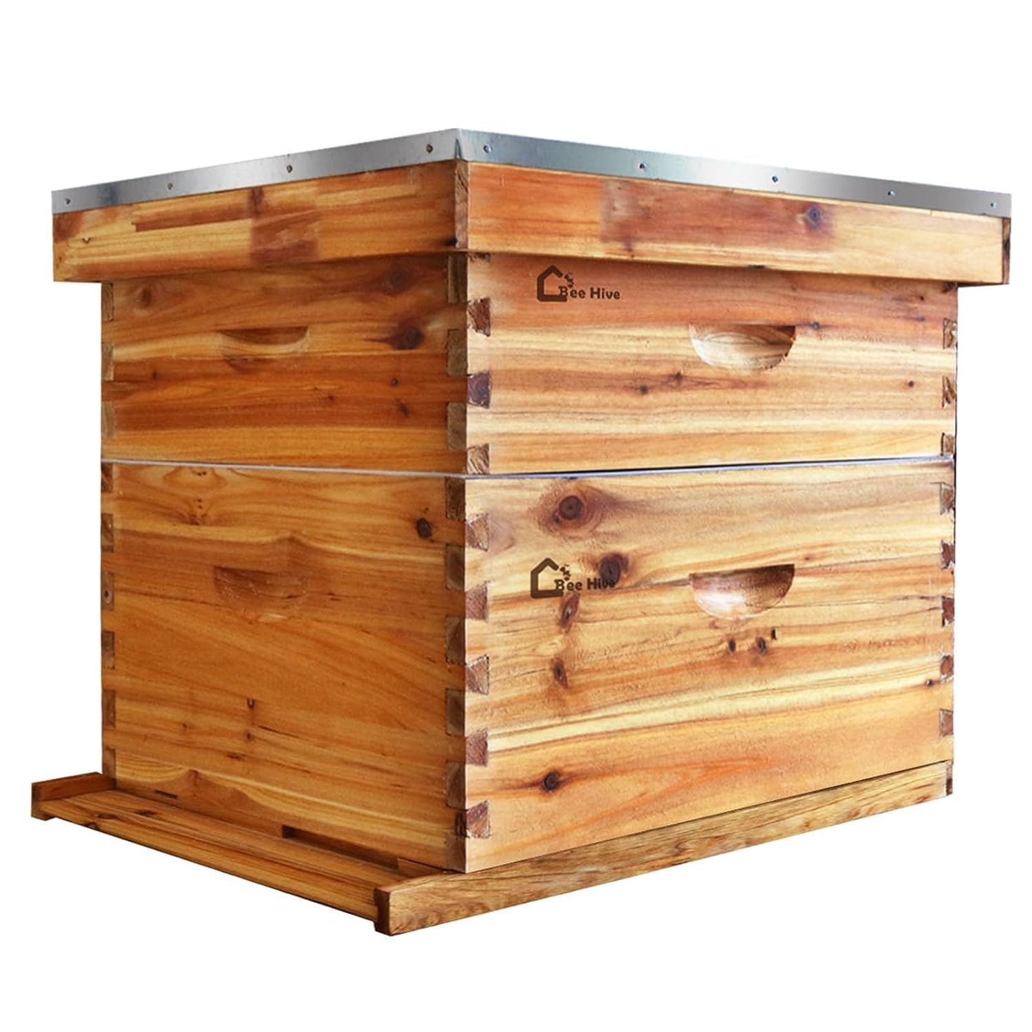 10 Frame Medium Super Bee Hive Box, Langstroth Honey Bee Hive Dipped in 100% Bee