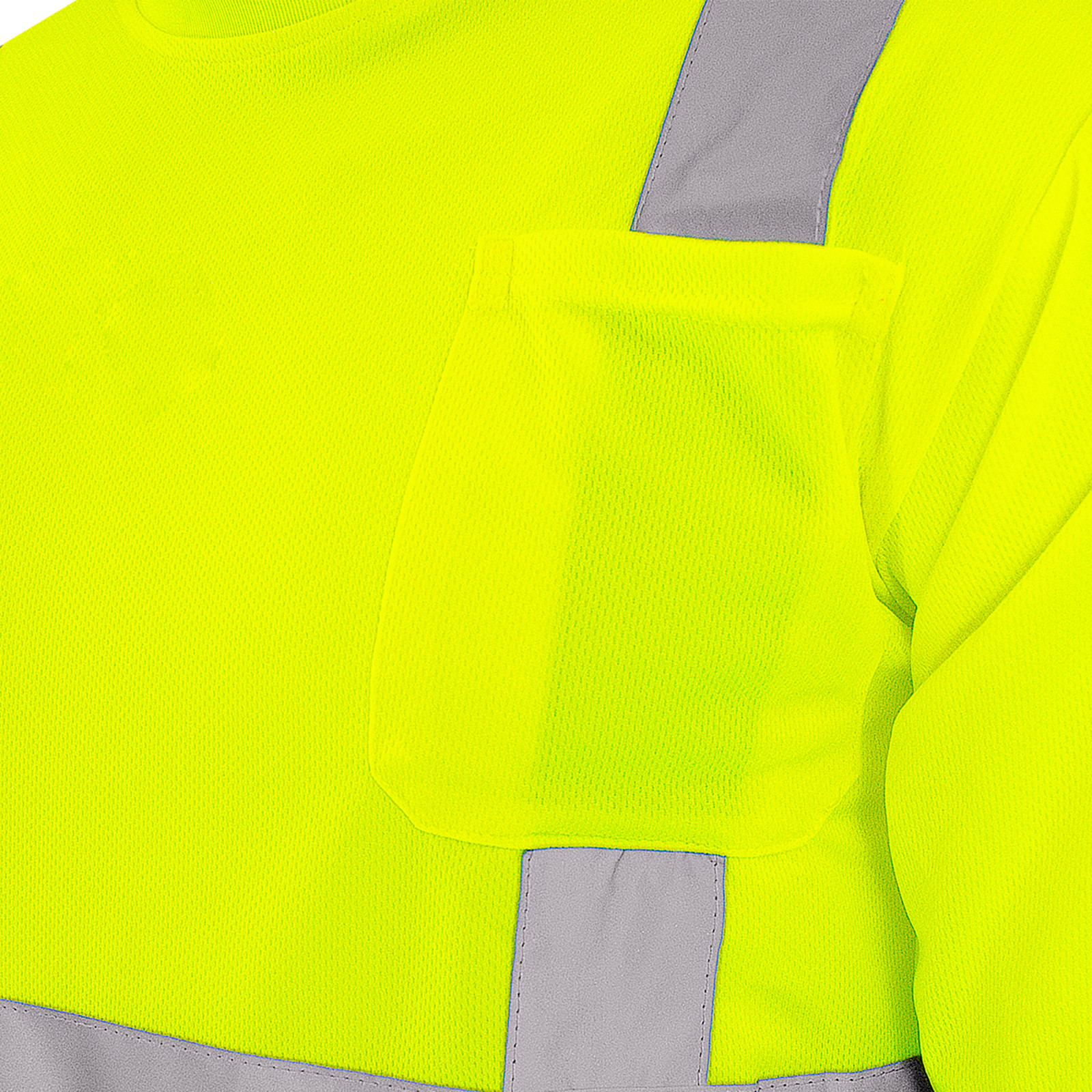 5 pack Hi Vis T Shirt ANSI Class II Reflective Safety Lime Short Sleeve