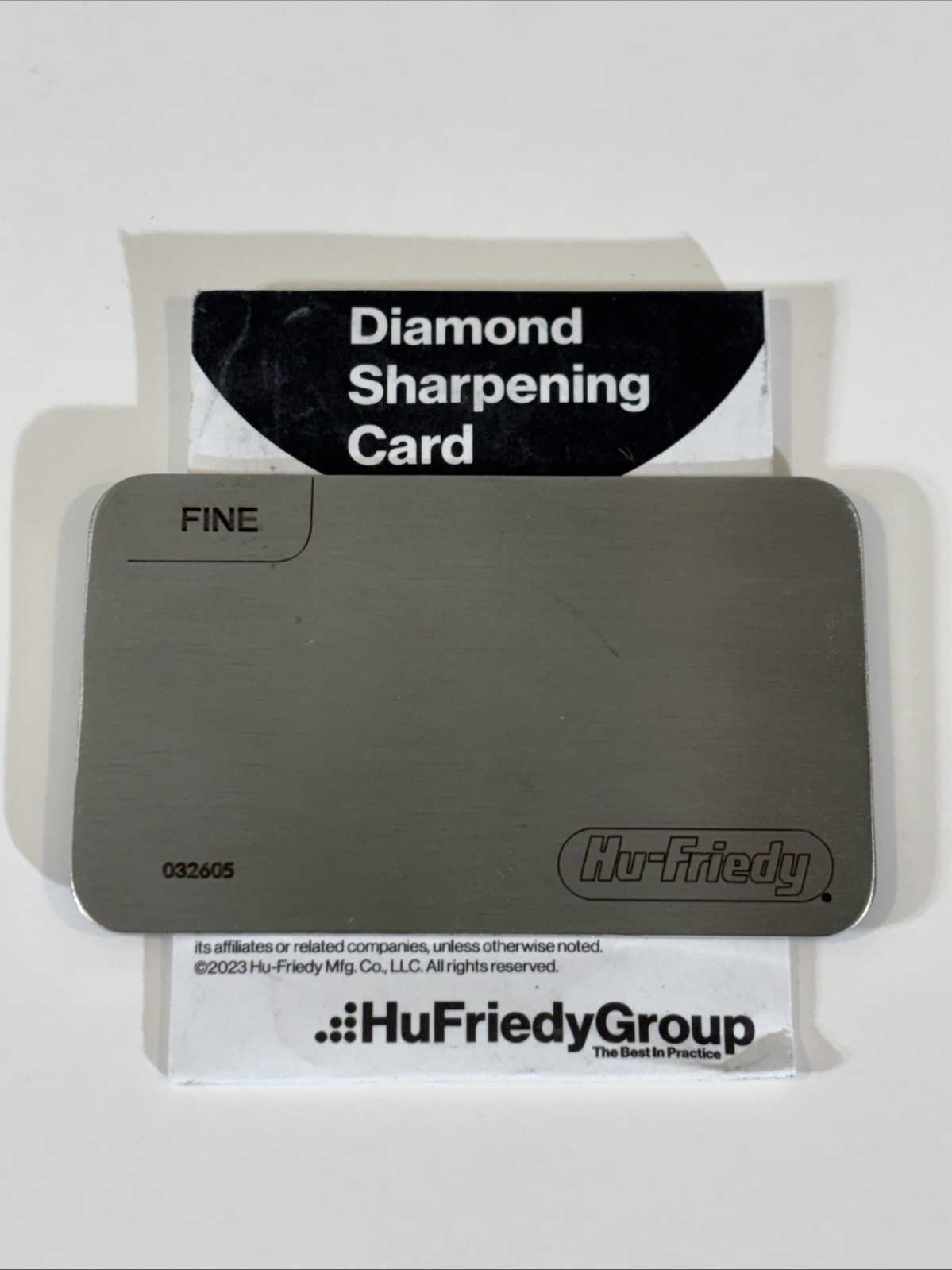Hu-Friedy Diamond Instrument Sharpening Card Fine Grit