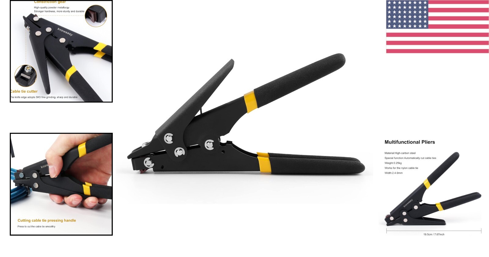 Professional Cable Tie Cutting and Tensioning Tool – Ideal for All Applications