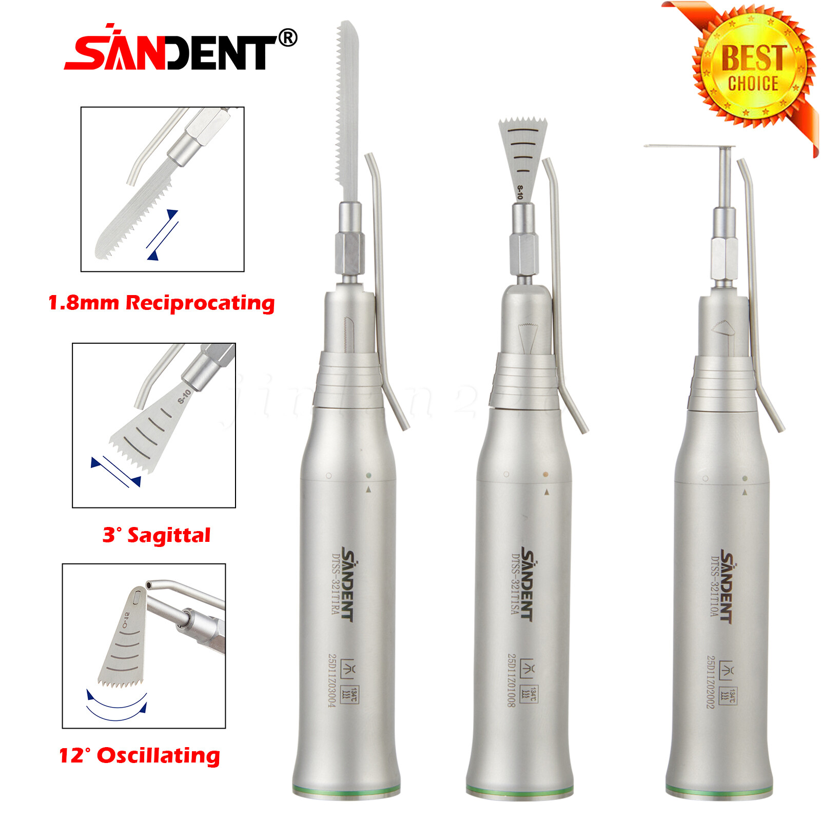 SANDENT Dental Brushless Electric LED Micro Motor /Micro Saw Surgical Handpiece