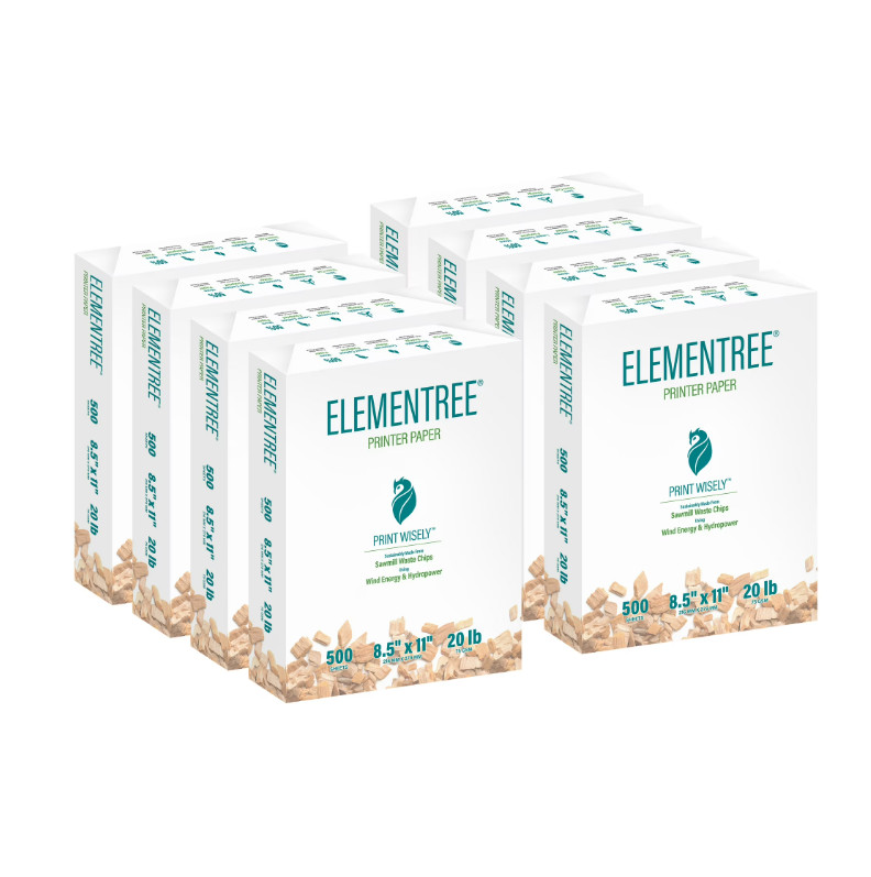 Sustainable Multipurpose Paper, 20 Pounds, 8.5 x 11 Inches, 4000 Sheets