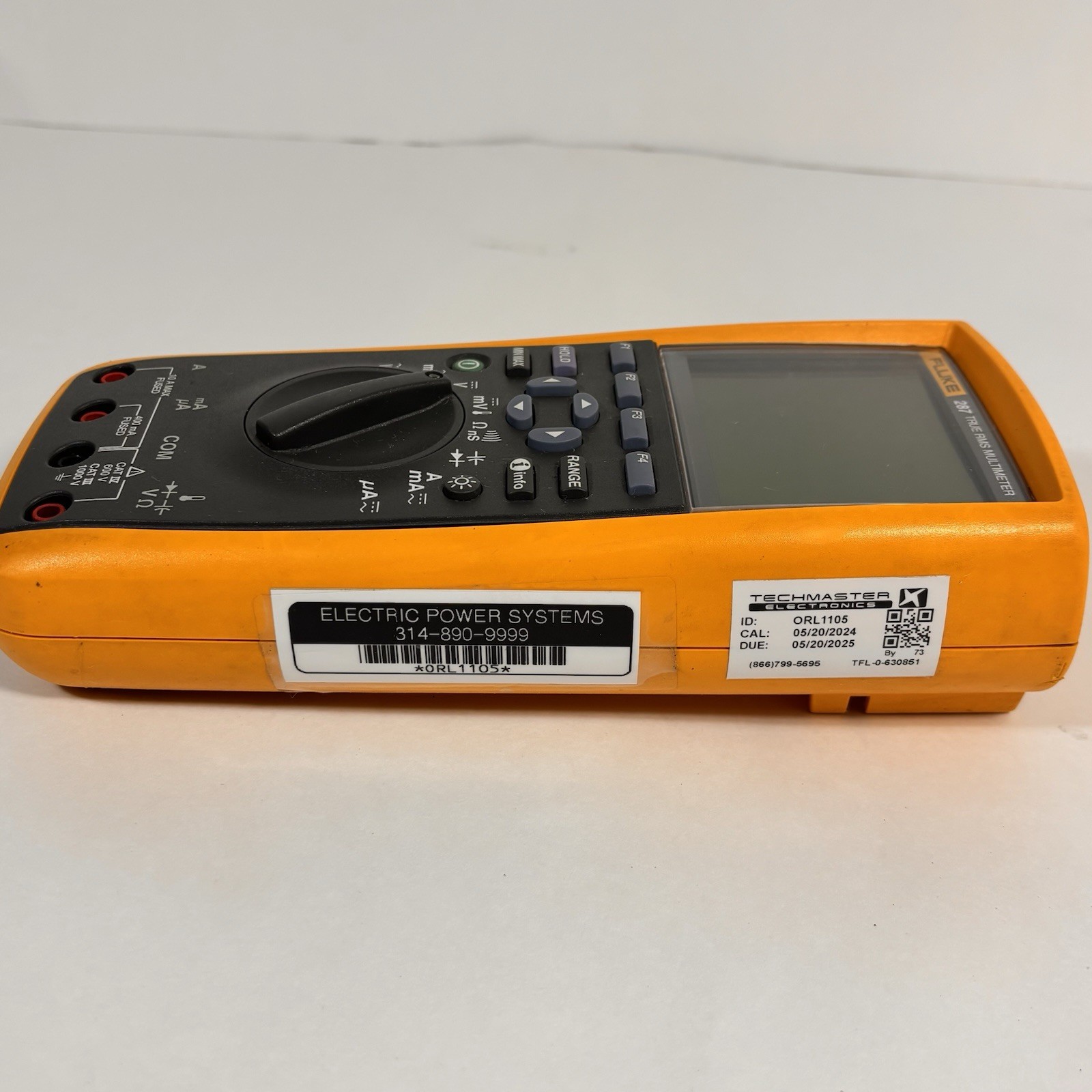 Fluke 287 True-RMS Electronics Logging Multimeter Missing Battery Used Works
