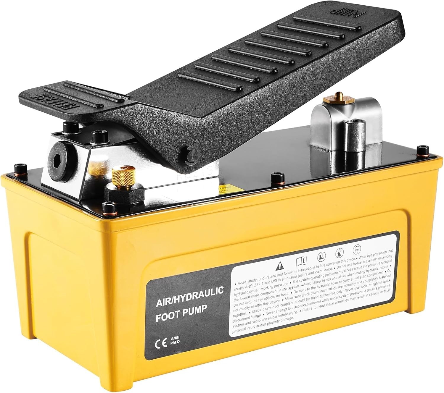 10,000 PSI Air Hydraulic Pump with 0.42 Gal Reservoir for Automotive Repairs