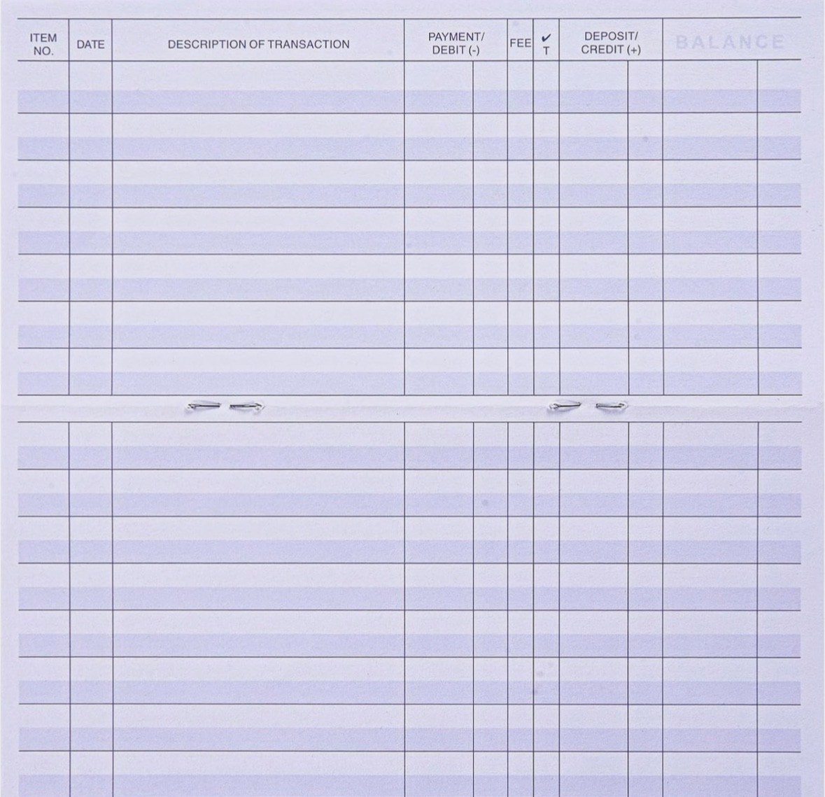 24 PCS Check Registers for Personal Checkbook, Easy to Read Checkbook Register