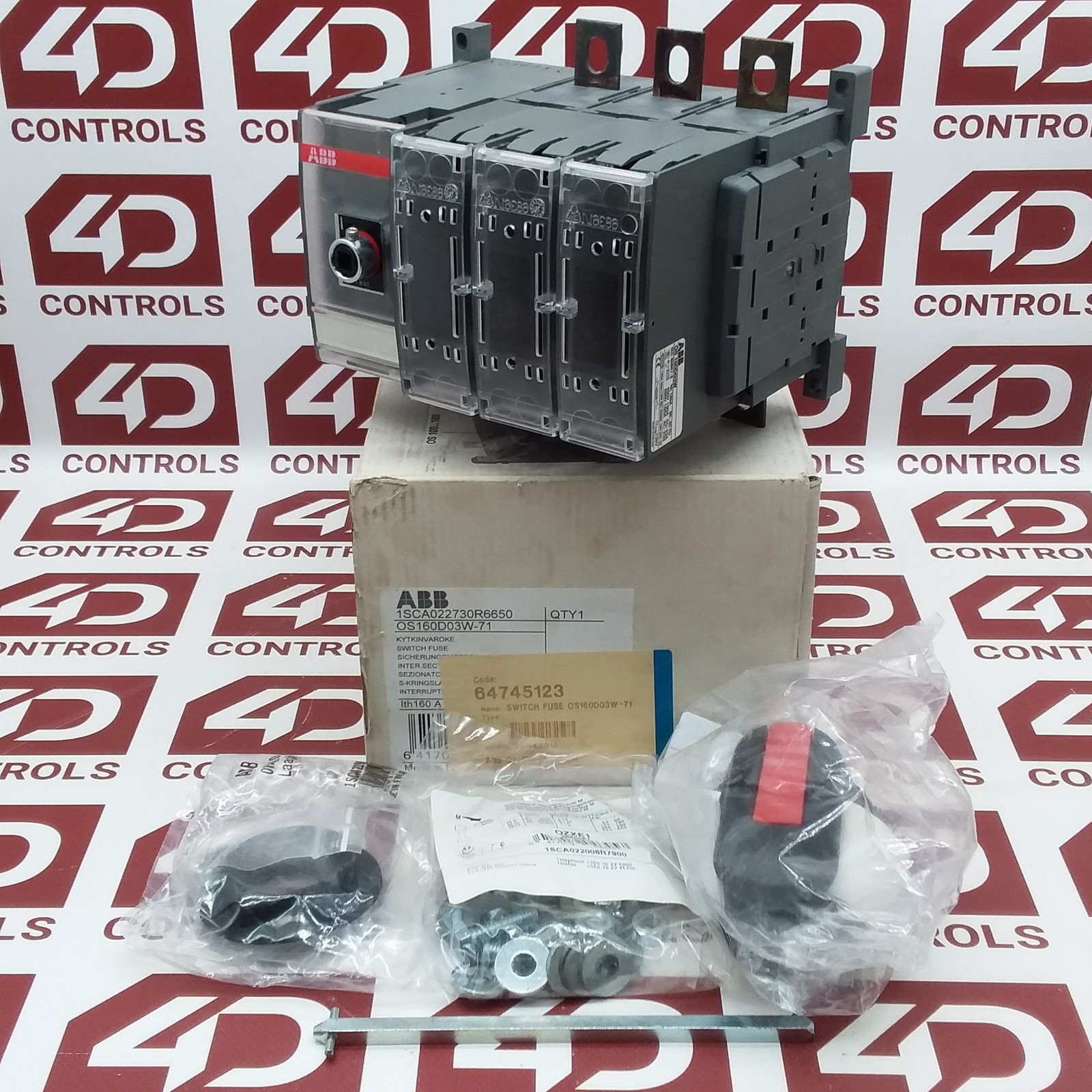 1SCA022730R6650 | ABB | Disconnect Switch, 160A, 3 Pole, Opened