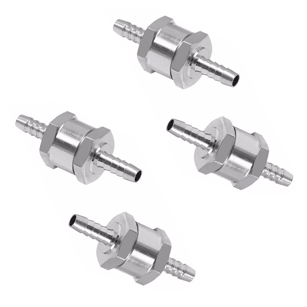 4pcs 5/16″ 8mm Fuel Line One Way Non Return Check Valve Petrol Diesel Oil Water