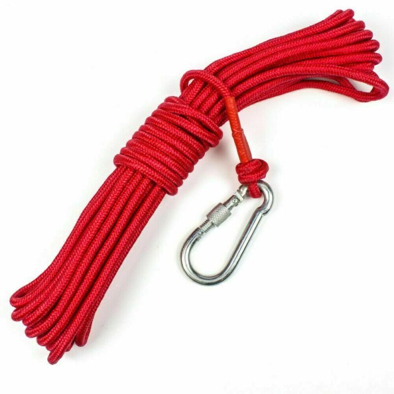Up to 1500 Lbs Fishing Magnet Kit Pull Force Strong Neodymium + Carabiner+ Rope