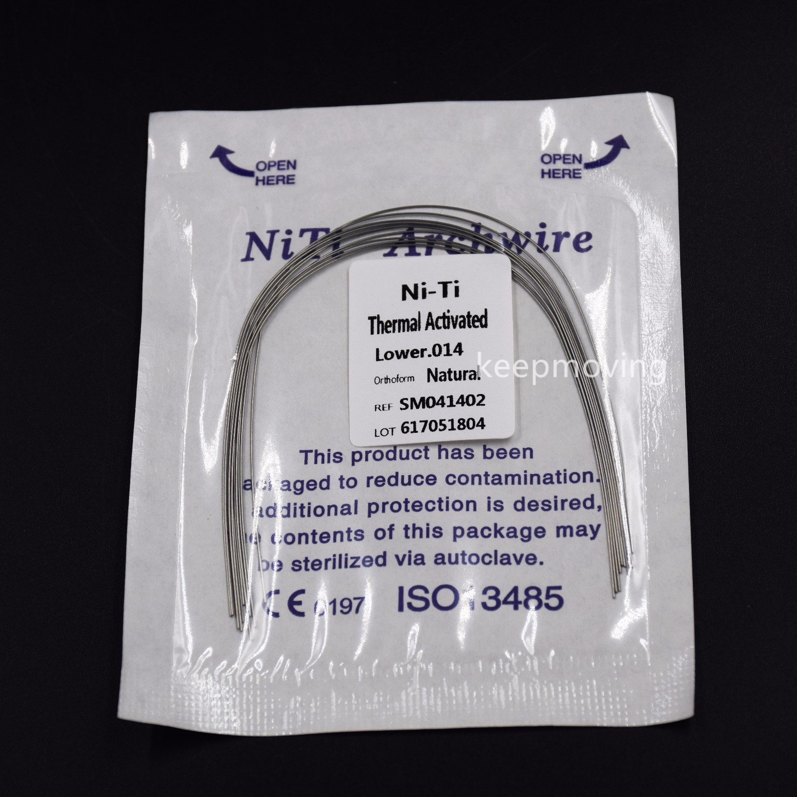 10 Pcs Dental Ortho Niti Thermal Activated Round Natural Arch Wire Form All U/L
