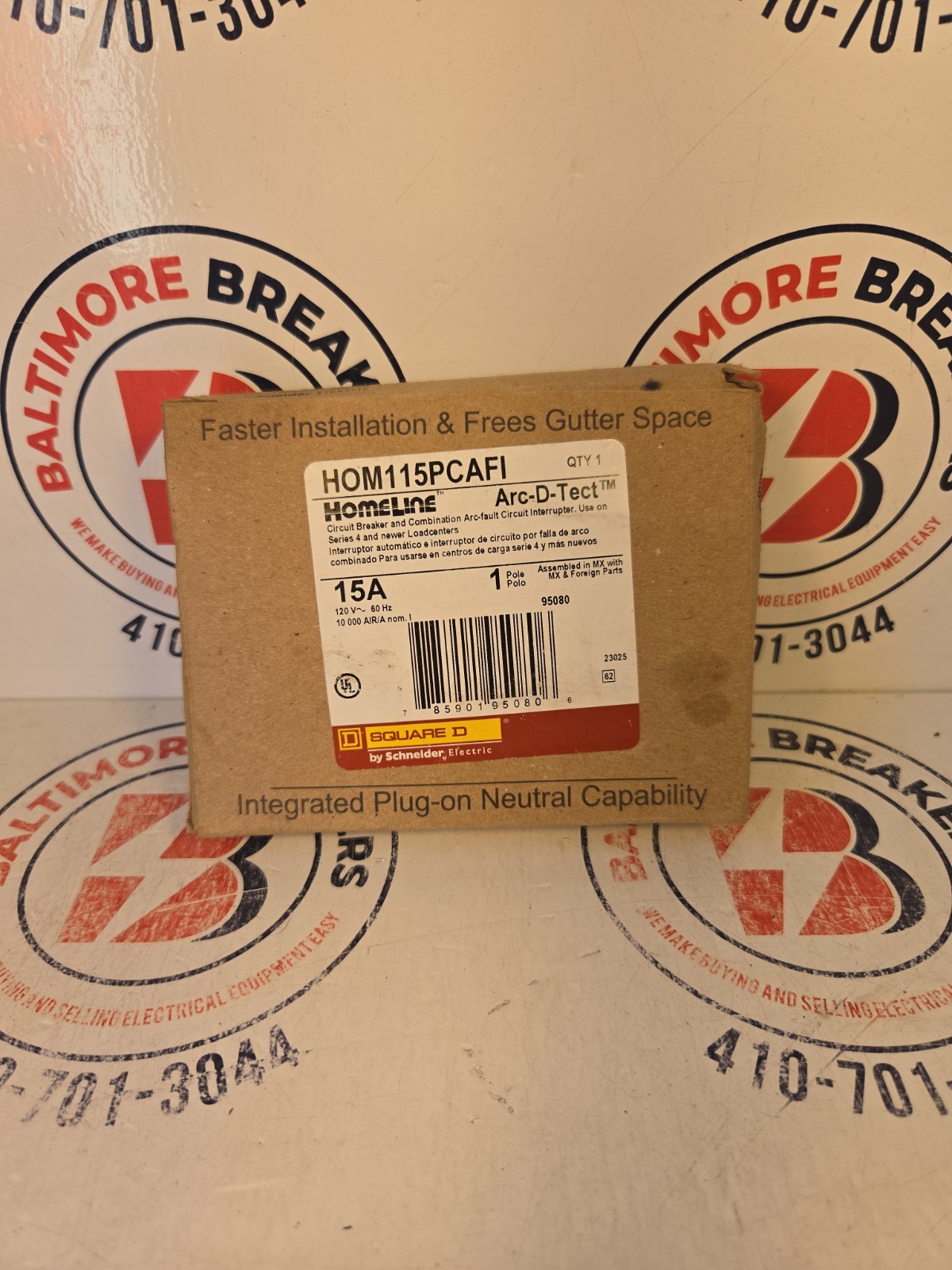 ✪✪NEW IN BOX✪✪ Square D HOM115PCAFI Homeline 15A AFCI Breaker 1-Pole