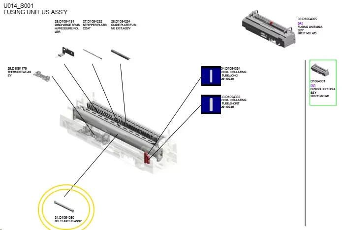 Ricoh Aficio SP 3500N, 3510,Service manuals parts, peripherals, diagrams. PDF