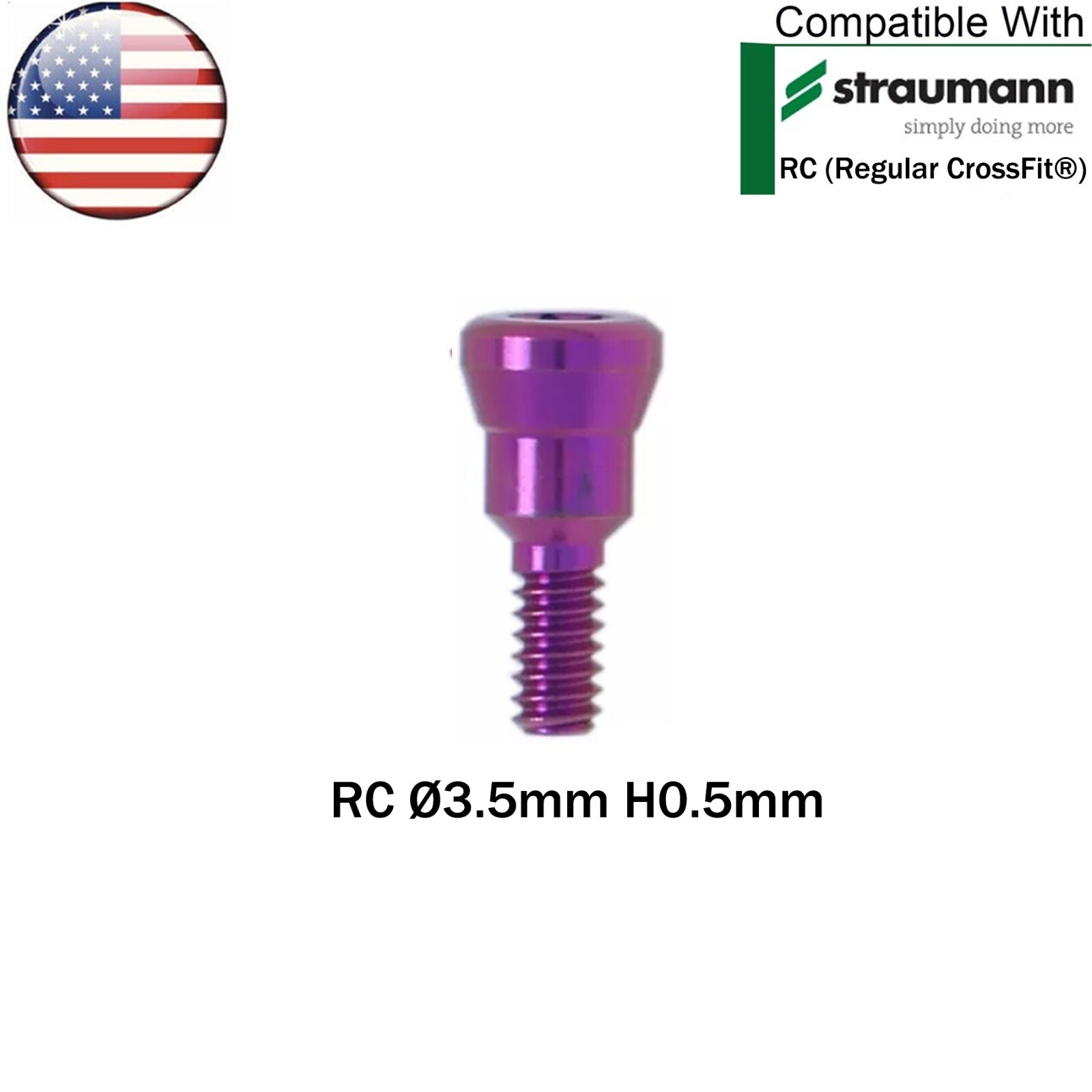US Dental Healing Abutment NC/RC Healing Closure Caps Fit Straumann ITI BL/BLT