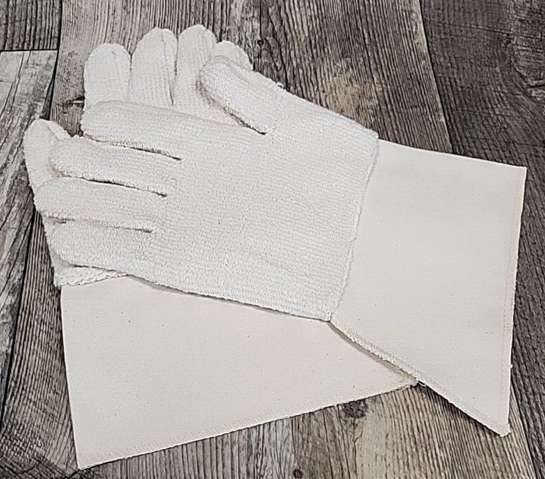 11.5” Terry Heat Resistant High Temp Gloves Casting Melting Furnace USA