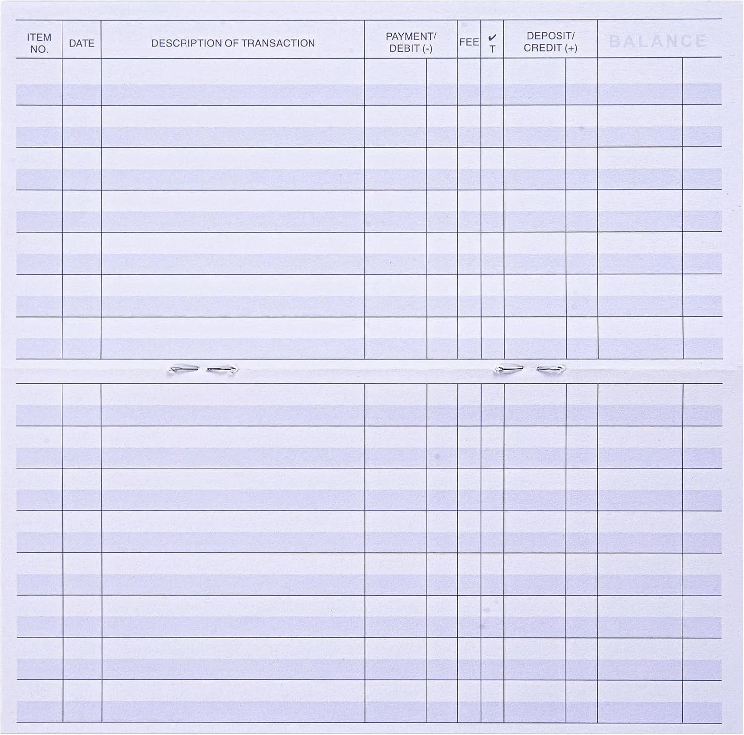 24 PCS Check Registers for Personal Checkbook, Easy to Read Checkbook Register