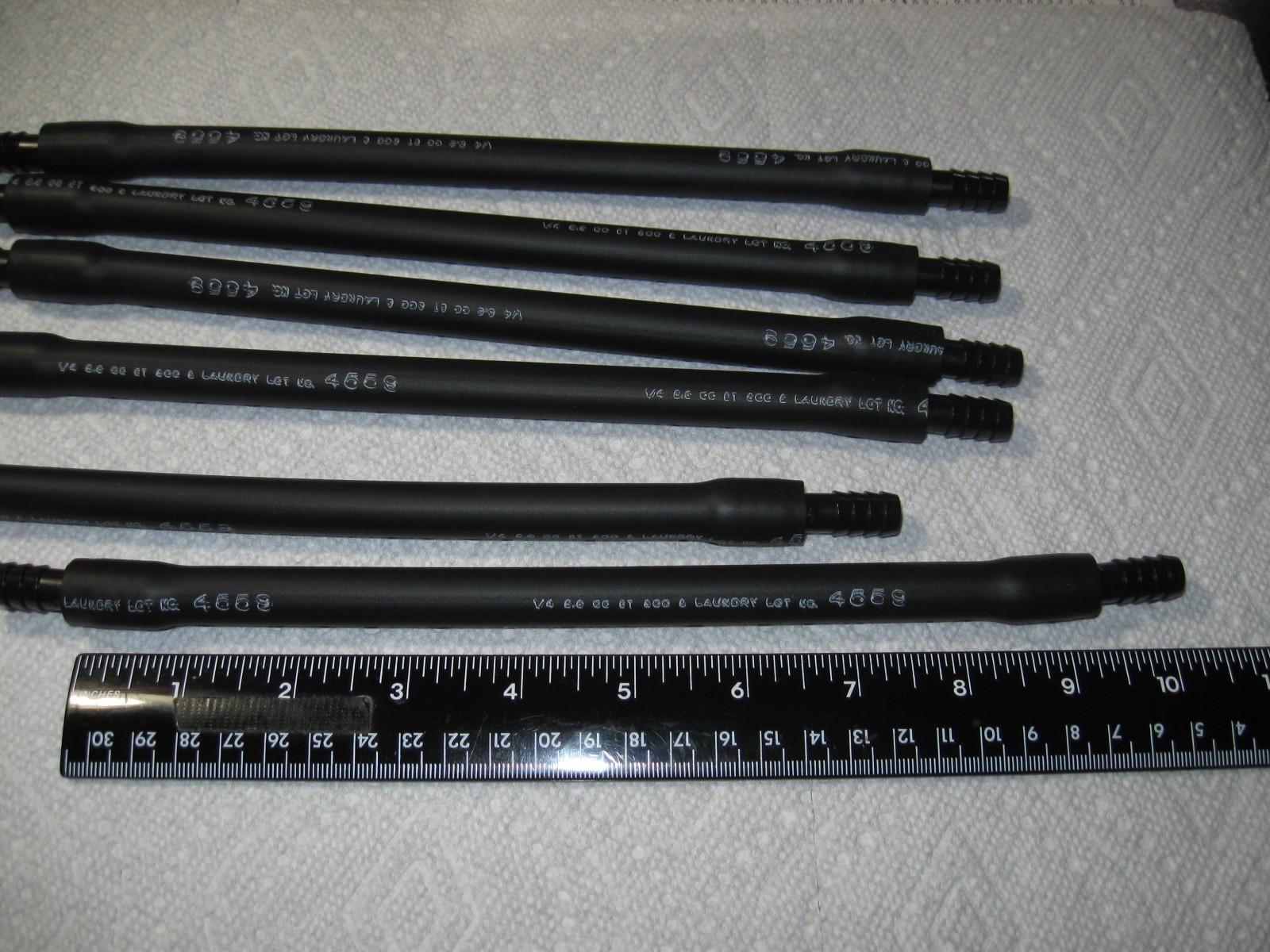 Peristaltic Pump Tubes 1/4″ x 1/2″ x 9-1/4″ Long Pack of 6 + 3/8″ Barb Connector