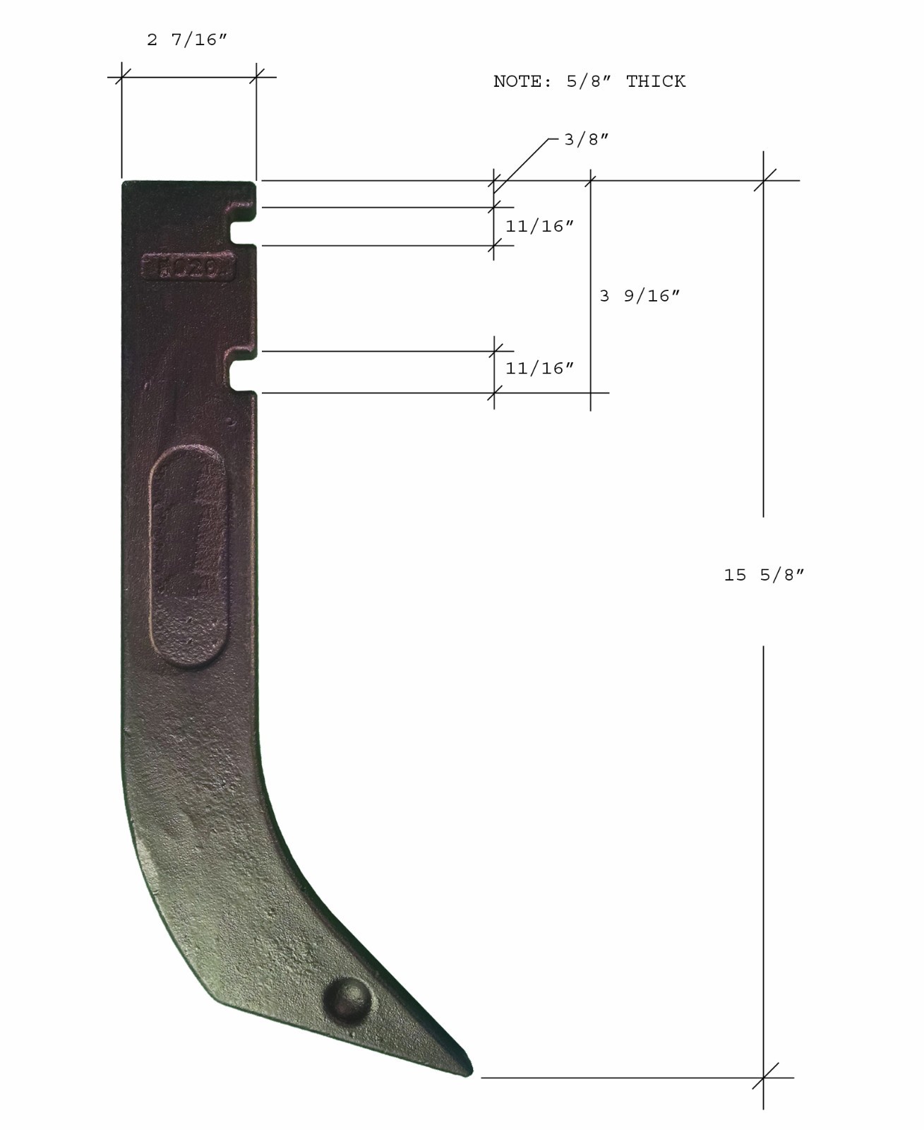 8 – Gannon Scraper Box Shanks w Scarifier Teeth & Clips – H920 , 8075 , K1306
