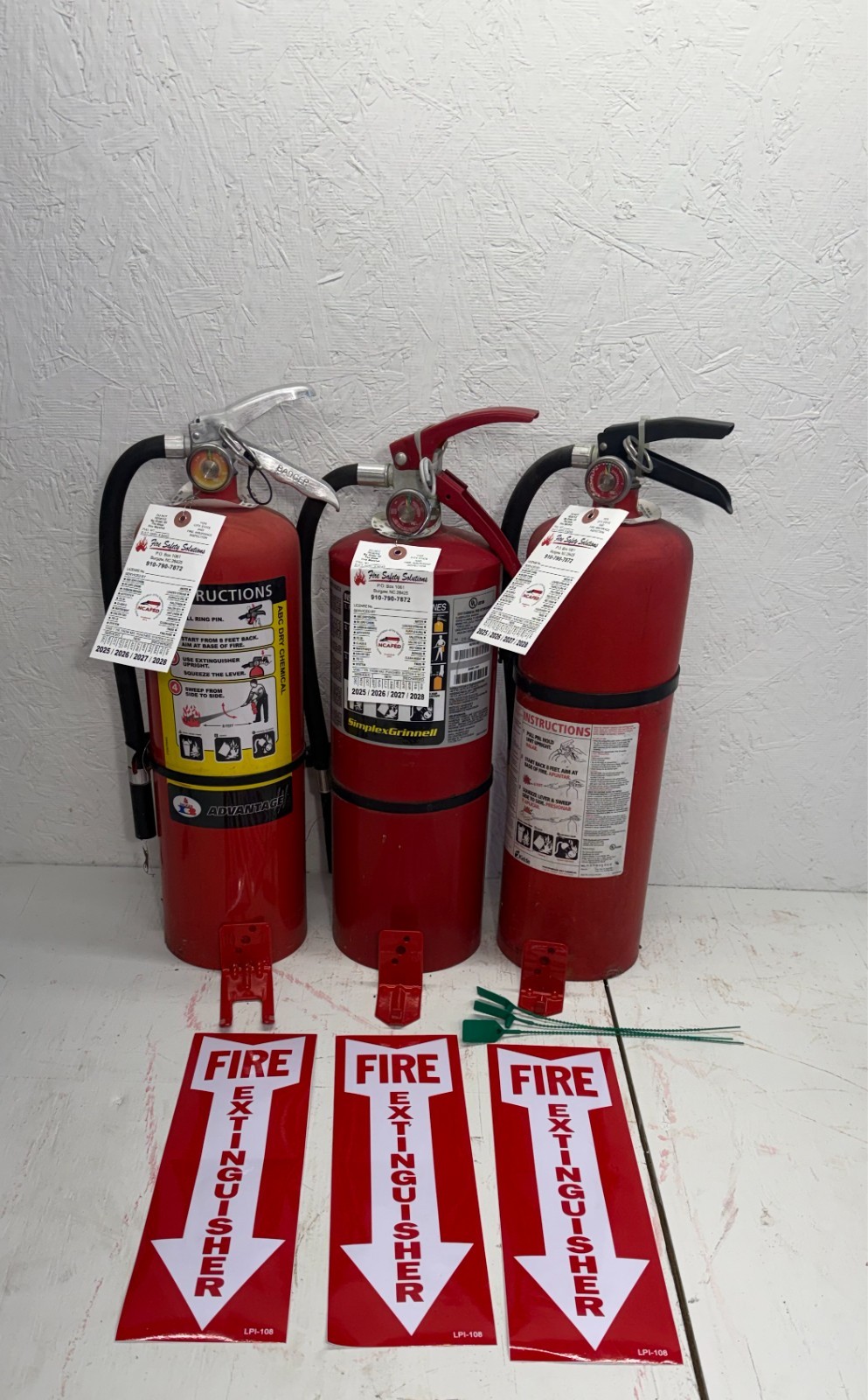 Fire Extinguisher – 10Lb ABC Fire Extinguisher – Lot of 3