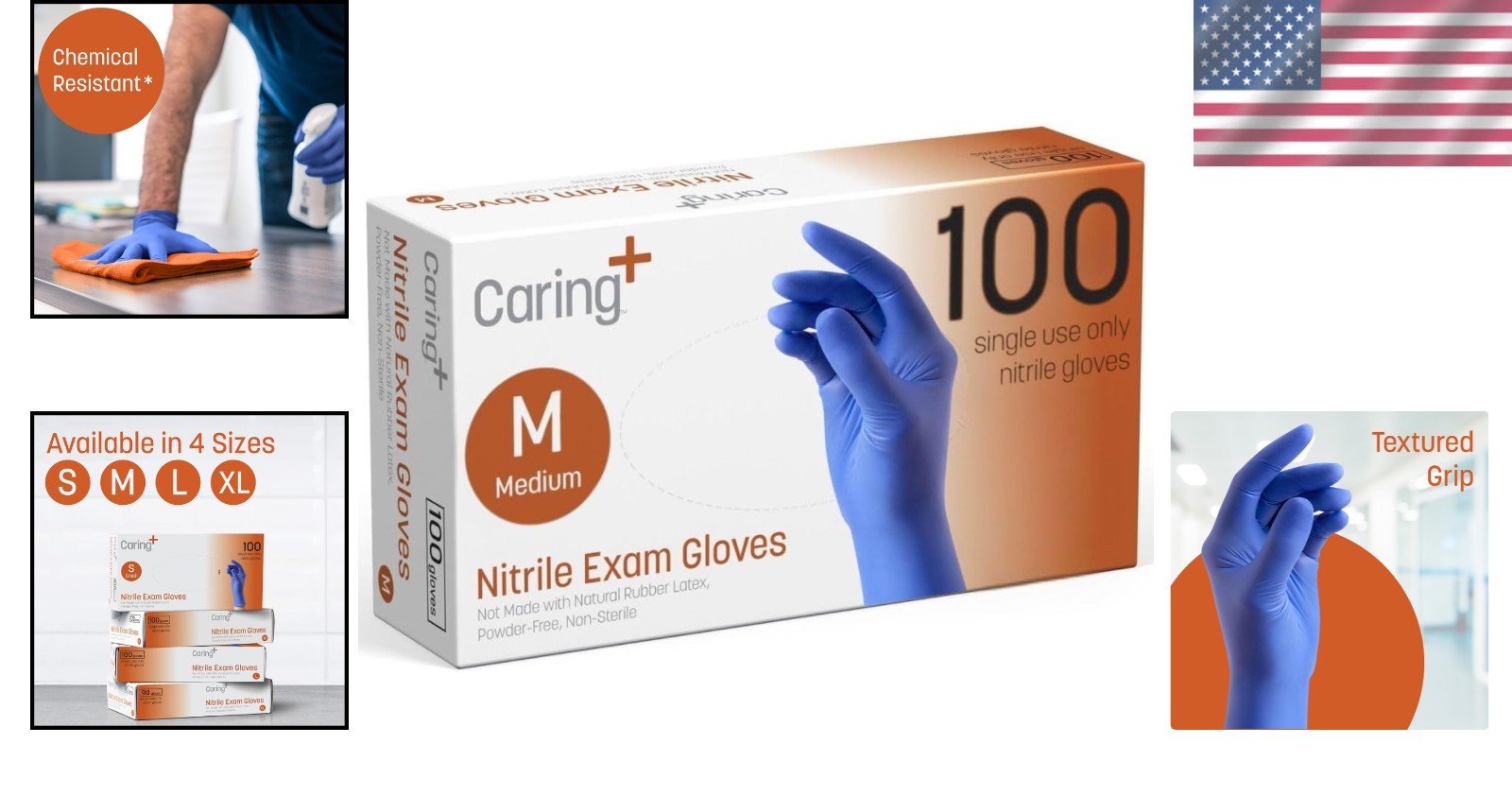 Disposable Nitrile Gloves – 100 Count, Chemical-Resistant, Ideal for First Aid