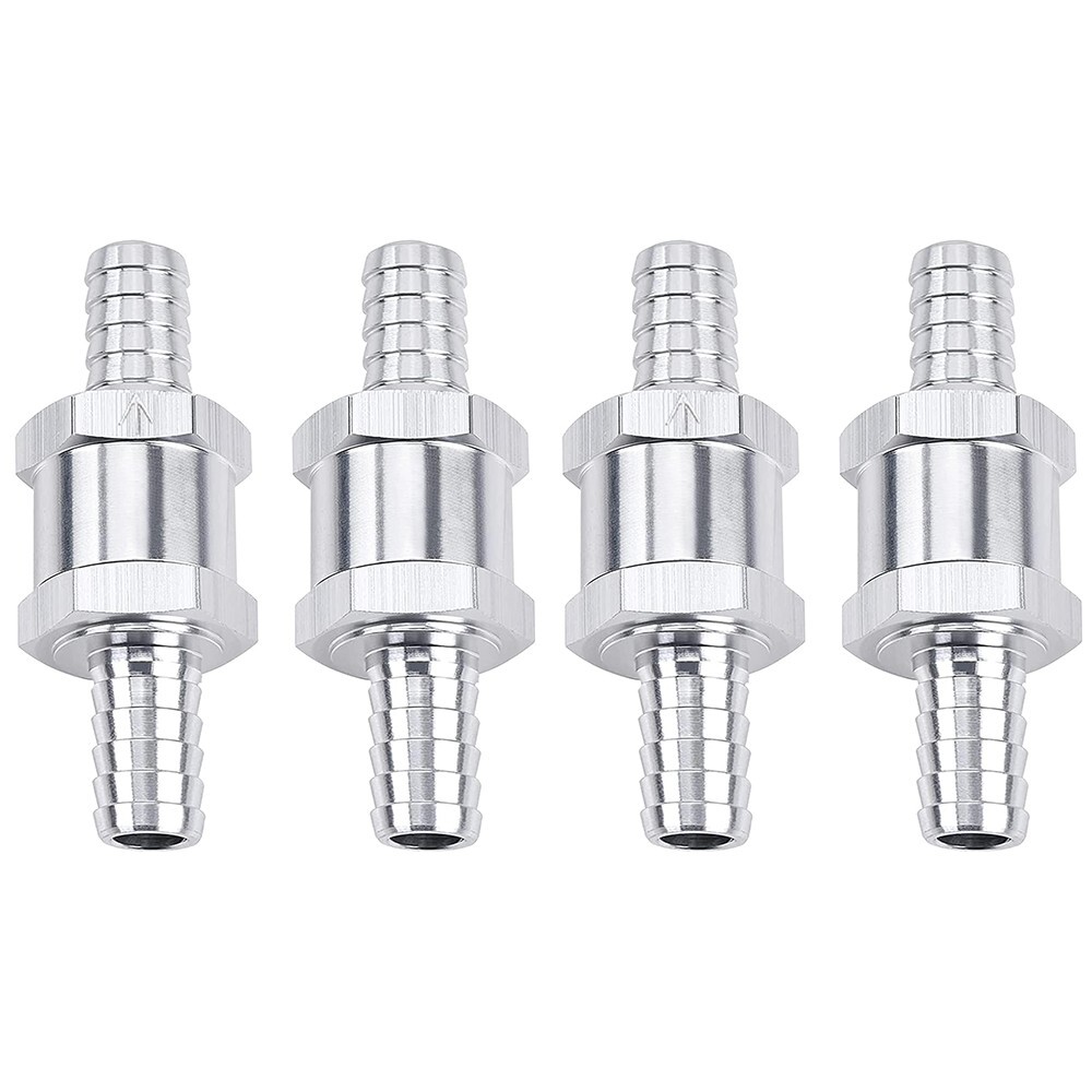 4x 10mm 3/8″ Fuel Line Non-Return One Way Air Fuel Oil Check Valve Diesel Gas