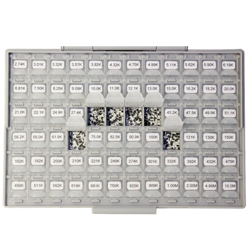 AideTek 1206 Size SMD SMT 1% Sample Resistor Kits 144 Values 100PCS R1206 USA