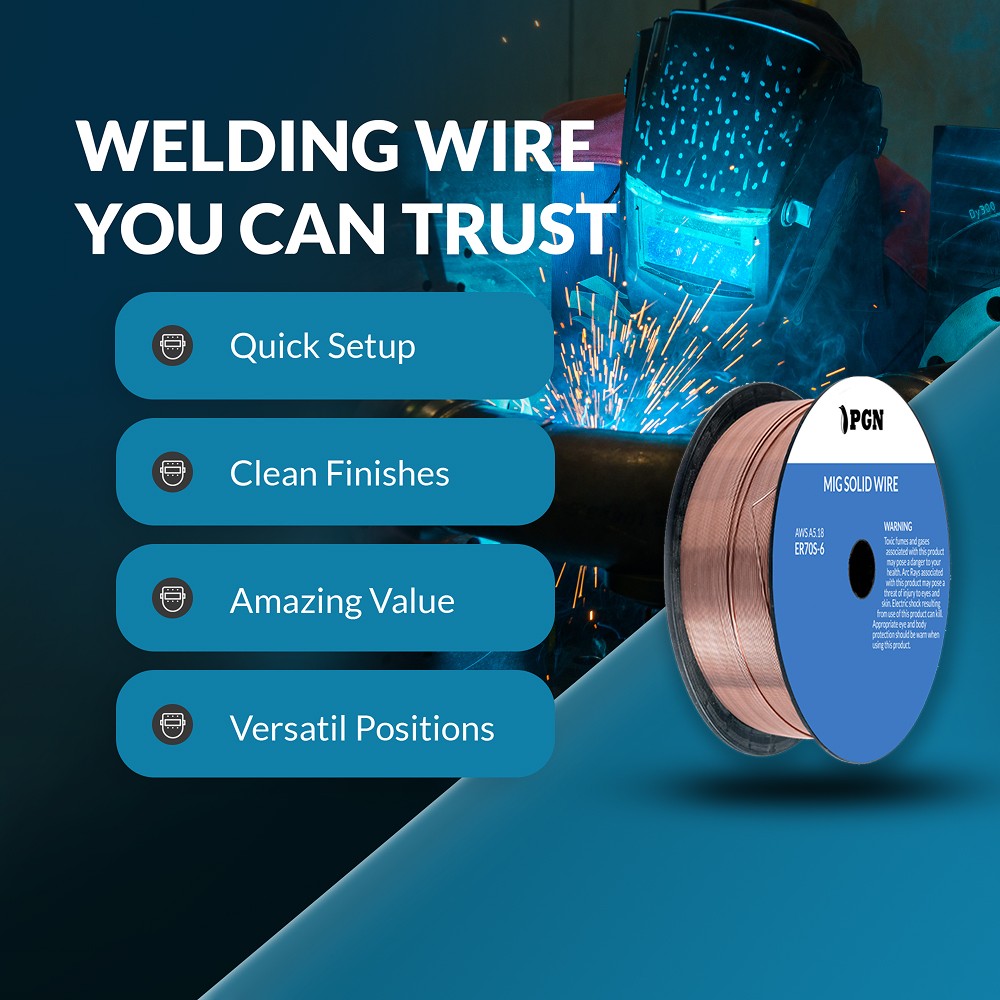 ER70S-6 .023″ (0.6 mm) – 10-Lb – Mild Steel MIG Welding Wire
