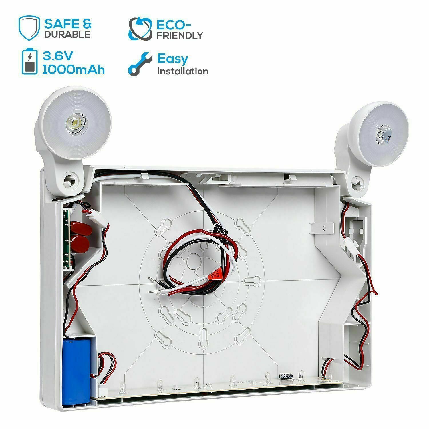 LED Exit Sign lamp & Emergency Light – Dual LED Lamp UL-94 Fire Resistance light