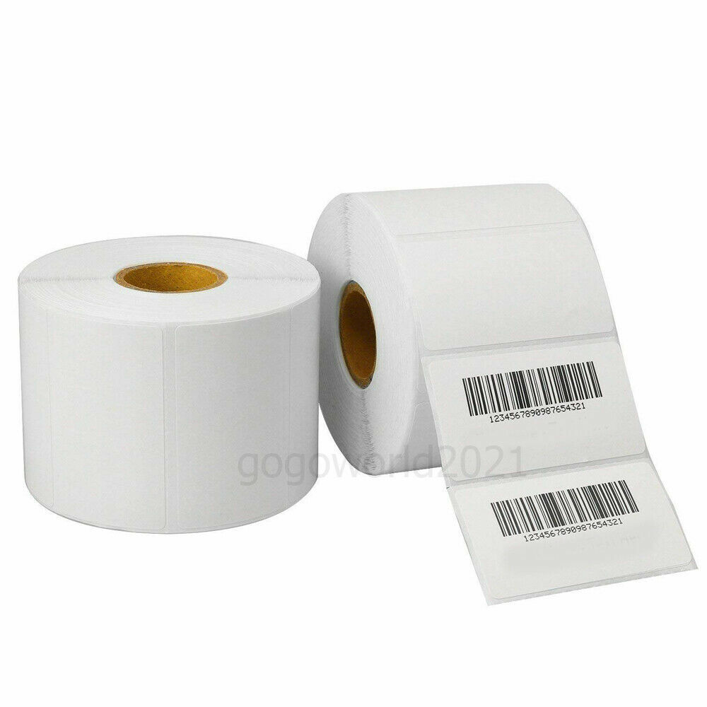 12 Rolls 2.25″ x 1.25″ 1000 Direct Thermal Barcode Labels For Zebra LP2824 2844