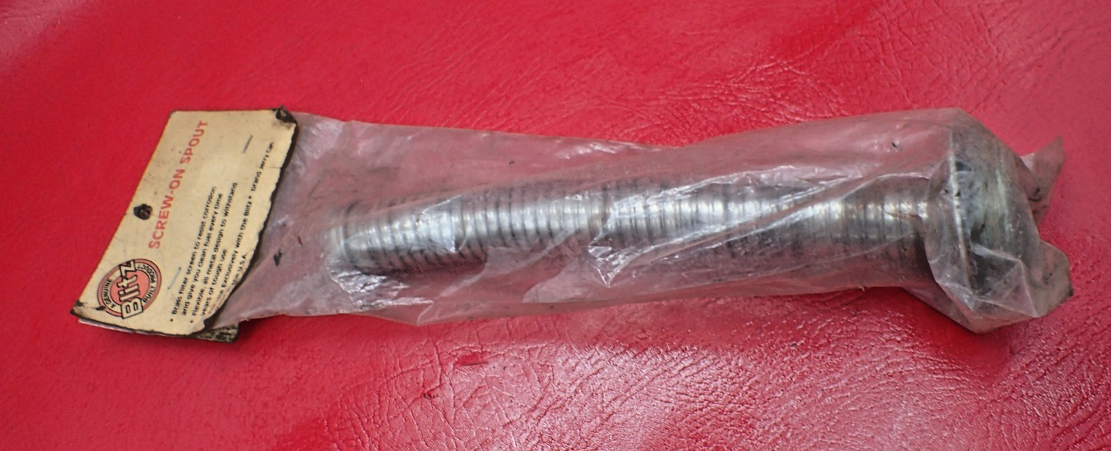 BLITZ Metal 11″ JERRY CAN NOZZLE 1 1/4″ SCREW-ON SPOUT USMC 400033 NOS USA