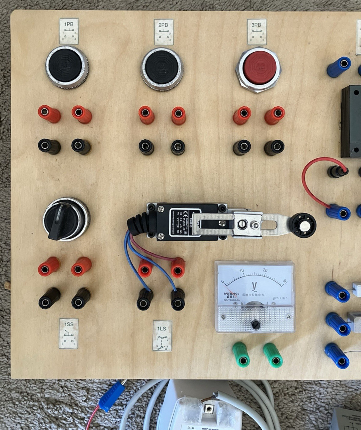 Electrical Training Board for Industrial Controls Education